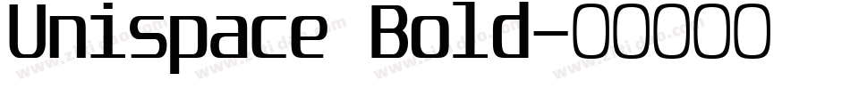 Unispace Bold字体转换
